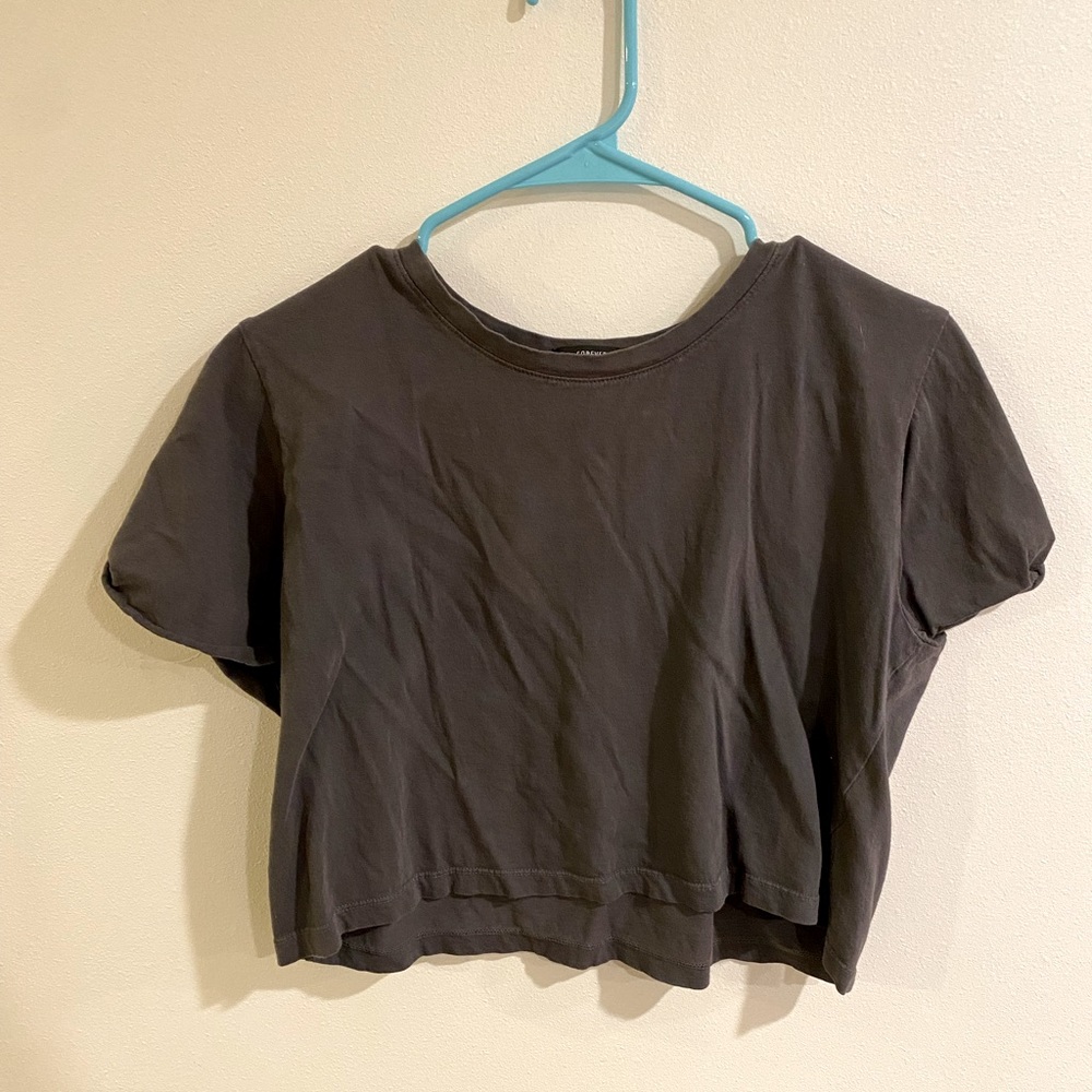 Grey crop top. Size medium.